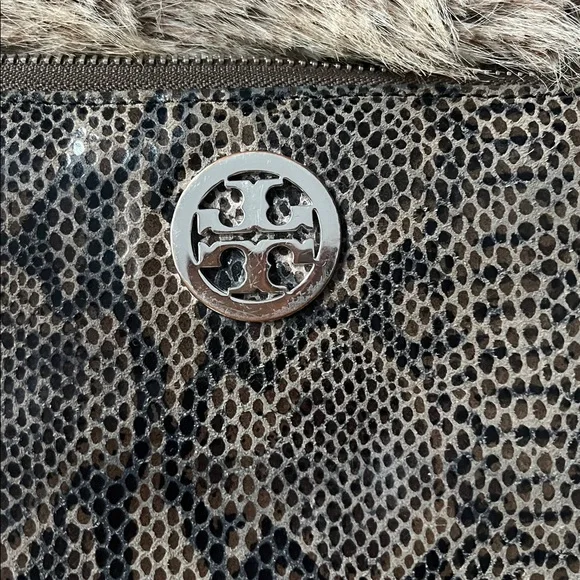 Tory Burch Black and Brown Snakeskin Wallet. very good condition - Picture 2 of 7